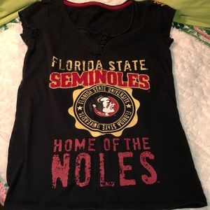 Florida State Seminoles Black Short Sleeve Tee